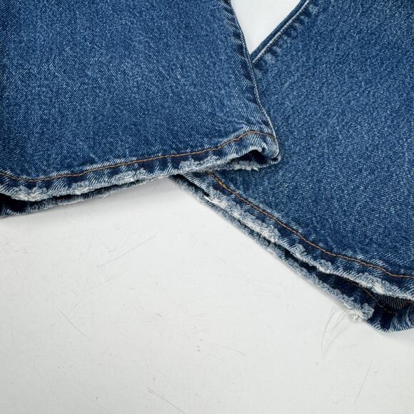 Levi's 501 Jeans Mens 32x30 (33x30 ACTUAL) Distressed Button Fly Blue Denim - Picture 8 of 13